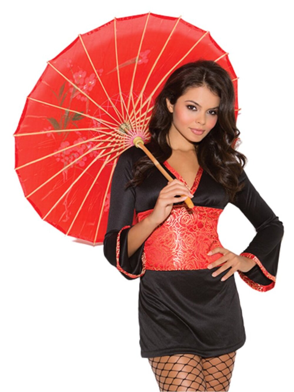 Oriental Goddess Costume Bell Sleeve Dress with Tapestry Sash